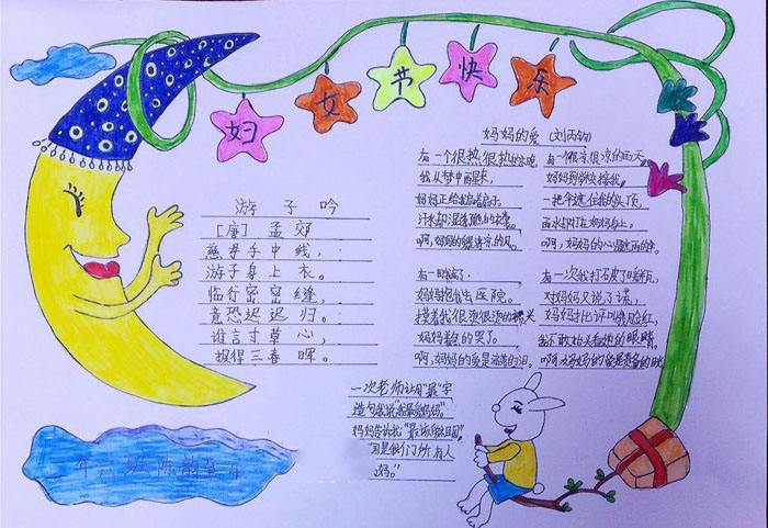 三八节手抄报漂亮图片小学生