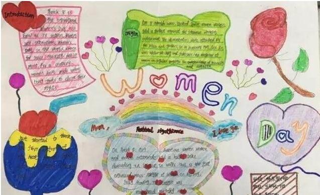 三八妇女节感恩手抄报图片