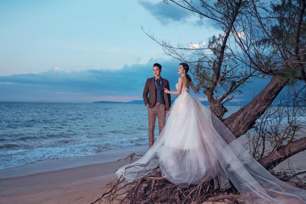 公布婚纱照的句子