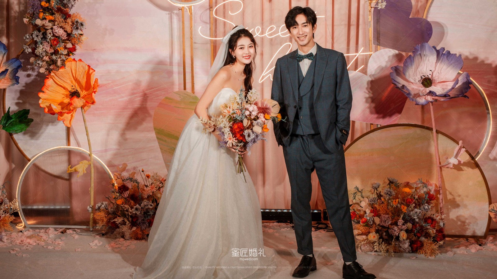 春日小清新婚礼户外布置