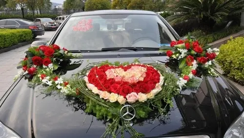 花泥板怎么固定婚车
