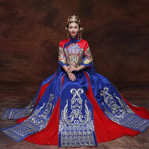 中式新娘礼服图片大全