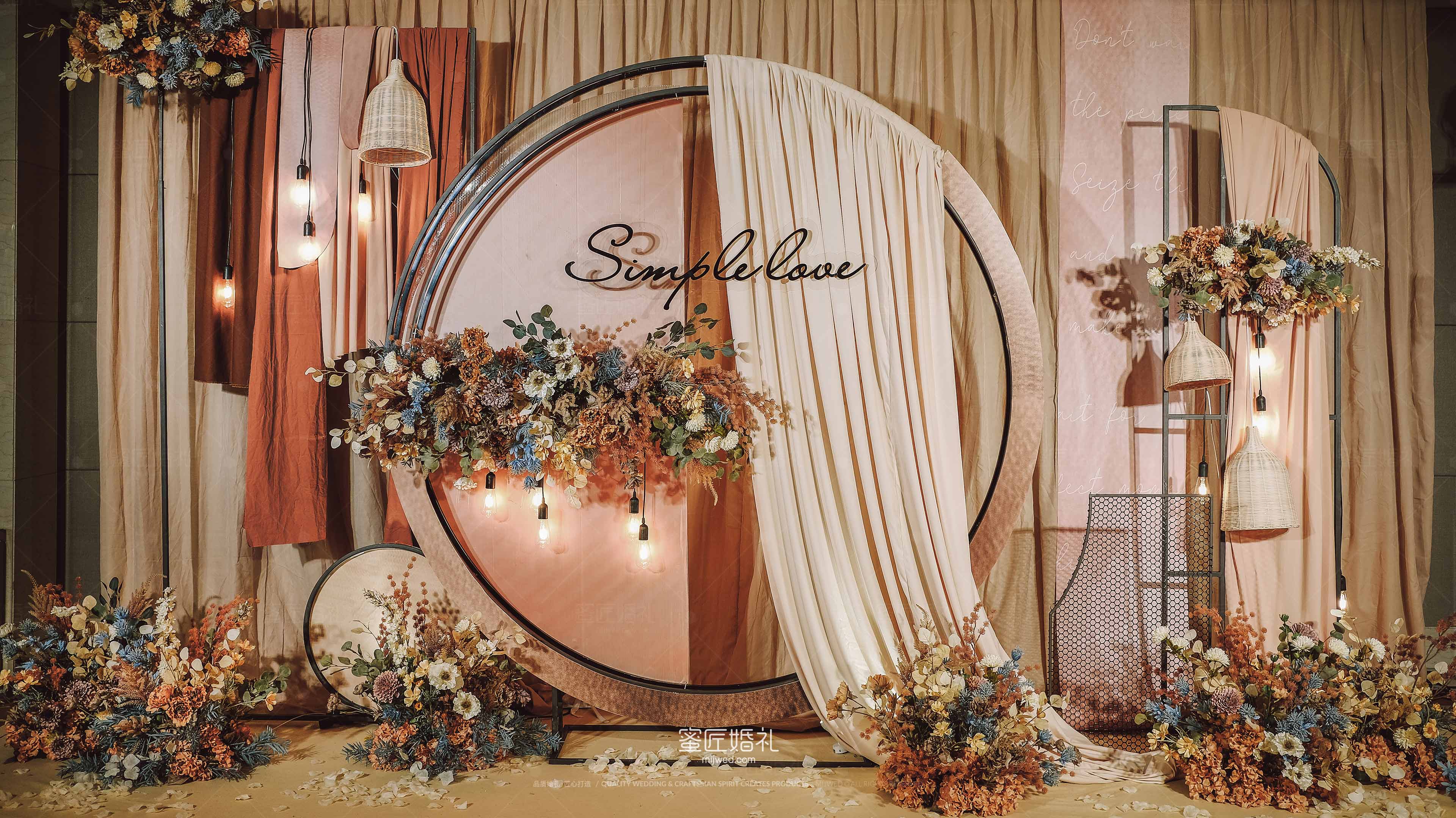 极简风主题婚礼布置