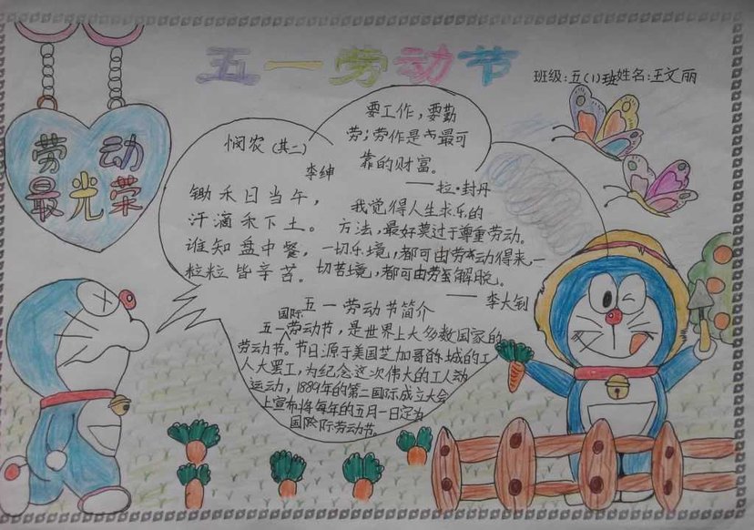 五一劳动节的画