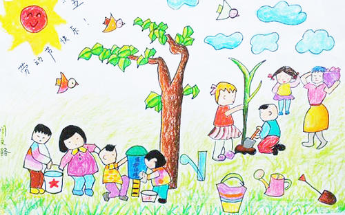五一劳动节绘画图片大全