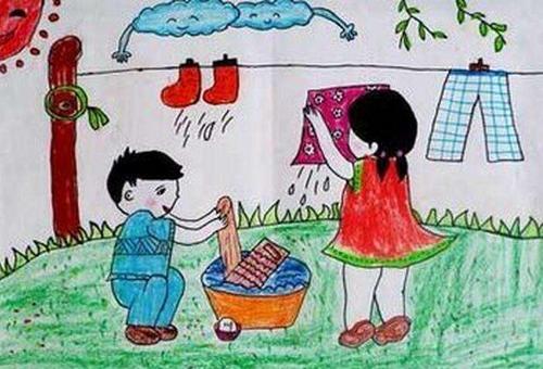 五一劳动节简单又漂亮的画