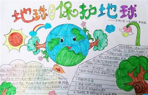 世界地球日手抄报