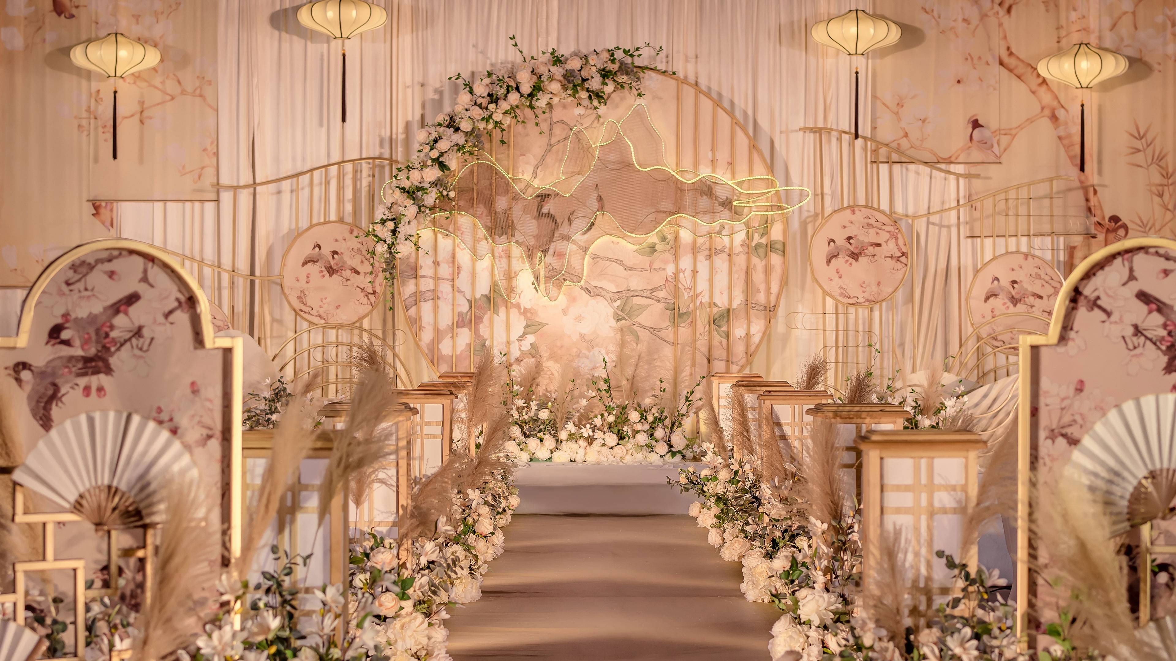 岳西中式风婚礼布置 岳西中式古典婚庆风格