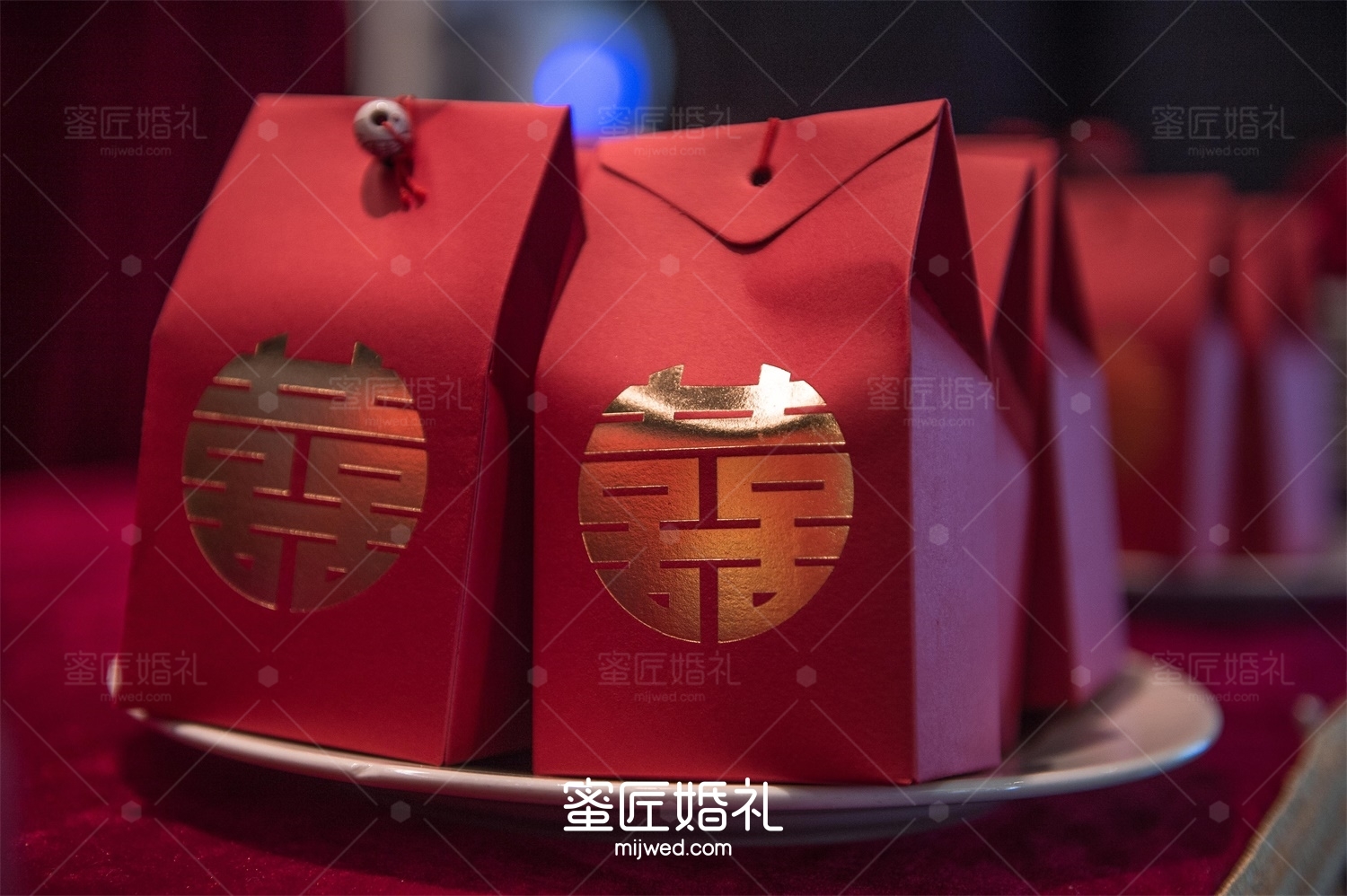 岳西红色婚礼布置图